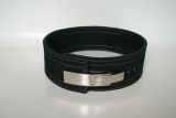 Competition belt with lever buckle